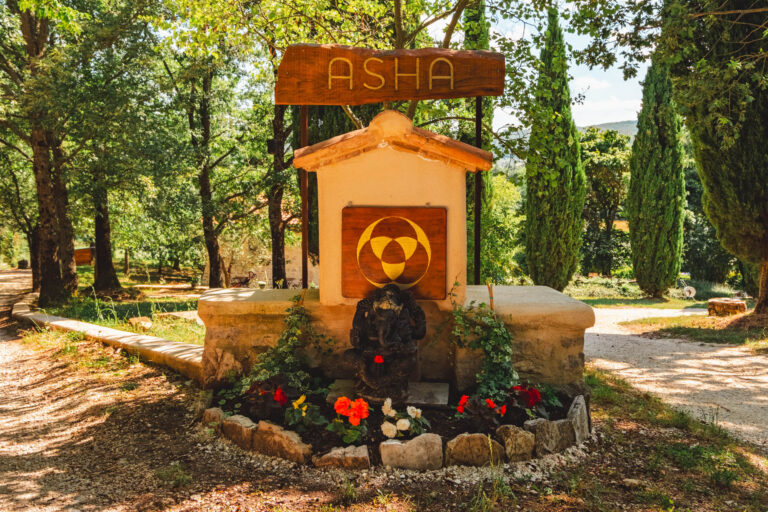 The entrance shrine at ASHA